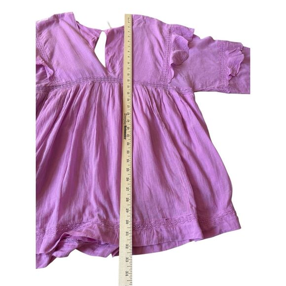 Free People Seashell Skort Romper size M Pink Boho - Picture 5 of 10